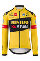 AGU Cyklistický dres s dlhým rukávom zimný - JUMBO-VISMA 2020 - čierna/žltá