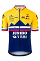 AGU Cyklistický dres s krátkym rukávom - JUMBO-VISMA 2020 - žltá/modrá