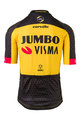 AGU Cyklistický dres s krátkym rukávom - JUMBO-VISMA 2021 - čierna/žltá