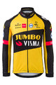 AGU Cyklistický dres s dlhým rukávom zimný - JUMBO-VISMA WINT '21 - čierna/žltá