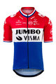 AGU Cyklistický dres s krátkym rukávom - JUMBO-VISMA 2021 - modrá/biela/červená
