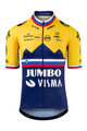 AGU Cyklistický dres s krátkym rukávom - JUMBO-VISMA 2021 - modrá/žltá