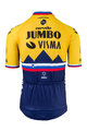 AGU Cyklistický dres s krátkym rukávom - JUMBO-VISMA 2021 - modrá/žltá