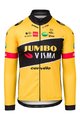 AGU Cyklistický dres s dlhým rukávom letný - JUMBO-VISMA 2022 - žltá/čierna