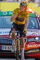 AGU Cyklistické rukavice krátkoprsté - JUMBO-VISMA 2022 - žltá