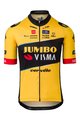 AGU Cyklistický dres s krátkym rukávom - JUMBO-VISMA 2023 - žltá/čierna