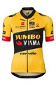 AGU Cyklistický dres s krátkym rukávom - JUMBO-VISMA 23 LADY - žltá/čierna