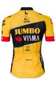 AGU Cyklistický dres s krátkym rukávom - JUMBO-VISMA 23 LADY - žltá/čierna