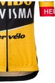 AGU Cyklistický dres s krátkym rukávom - JUMBO-VISMA 23 KIDS - žltá/čierna