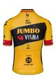 AGU Cyklistický dres s krátkym rukávom - JUMBO-VISMA 2023 WOUT VAN AERT - čierna/žltá