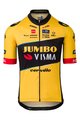 AGU Cyklistický dres s krátkym rukávom - JUMBO-VISMA 2023 JONAS VINGEGAARD - čierna/žltá