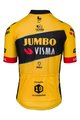 AGU Cyklistický dres s krátkym rukávom - JUMBO-VISMA 2023 JONAS VINGEGAARD - čierna/žltá