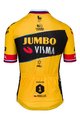 AGU Cyklistický dres s krátkym rukávom - JUMBO-VISMA 2023 PRIMOZ ROGLIC - čierna/žltá