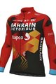 ALÉ Cyklistický dres s dlhým rukávom zimný - BAHRAIN VICTORIOUS 2023 WNT - červená/modrá/žltá/čierna