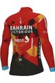 ALÉ Cyklistický dres s dlhým rukávom zimný - BAHRAIN VICTORIOUS 2023 WNT - červená/modrá/žltá/čierna