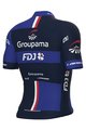 ALÉ Cyklistický dres s krátkym rukávom - GROUPAMA FDJ 2023 - biela/červená/modrá