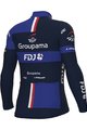 ALÉ Cyklistický dres s dlhým rukávom zimný - GROUPAMA FDJ 2023 - modrá