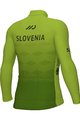 ALÉ Cyklistický dres s dlhým rukávom zimný - SLOVENIA NATIONAL 23 - zelená