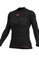 ALÉ Cyklistické tričko s dlhým rukávom - SEAMLESS WOOL LADY - šedá