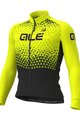 ALÉ Cyklistický dres s dlhým rukávom zimný - SUMMIT WINTER - čierna/žltá