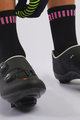 ALÉ Cyklistické ponožky klasické - STRADA WINTER 18 - čierna/ružová