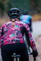 ALÉ Cyklistický dres s dlhým rukávom zimný - AMAZZONIA LADY WNT - čierna/ružová