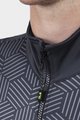 ALÉ Cyklistická zateplená bunda - SOLID CROSS - šedá/čierna