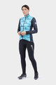 ALÉ Cyklistická zateplená bunda - SOLID SHARP LADY WNT - svetlo modrá/čierna