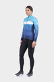 ALÉ Cyklistický dres s dlhým rukávom zimný - PR-R STARS LADY WNT - svetlo modrá/modrá