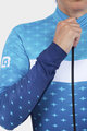 ALÉ Cyklistický dres s dlhým rukávom zimný - PR-R STARS LADY WNT - svetlo modrá/modrá