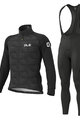 ALÉ Cyklistická zimná bunda a nohavice - SOLID SHARP WINTER - čierna/šedá