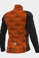 ALÉ Cyklistická zateplená bunda - SOLID SHARP - oranžová/čierna
