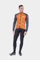 ALÉ Cyklistická zateplená bunda - SOLID SHARP - oranžová/čierna