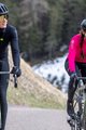 ALÉ Cyklistický dres s dlhým rukávom zimný - R-EV1 WARM RACE - čierna