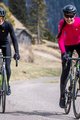 ALÉ Cyklistický dres s dlhým rukávom zimný - WARM RACE LADY WNT - ružová