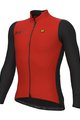 ALÉ Cyklistická zateplená bunda - FONDO 2.0 SOLID - červená/čierna