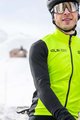ALÉ Cyklistická zateplená bunda - FONDO 2.0 SOLID - čierna/žltá