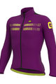 ALÉ Cyklistický dres s dlhým rukávom letný - WARM AIR SUMMER - fialová