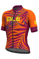 ALÉ Cyklistický dres s krátkym rukávom - SUNSET - fialová/oranžová
