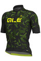 ALÉ Cyklistický dres s krátkym rukávom - GLASS - zelená/čierna