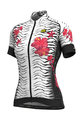 ALÉ Cyklistický dres s krátkym rukávom - SAVANA LADY - biela/ružová