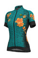 ALÉ Cyklistický dres s krátkym rukávom - SAVANA LADY - oranžová/zelená
