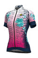 ALÉ Cyklistický dres s krátkym rukávom - SAVANA LADY - modrá/ružová