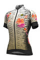 ALÉ Cyklistický dres s krátkym rukávom - SAVANA LADY - zlatá/biela
