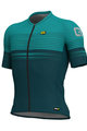 ALÉ Cyklistický dres s krátkym rukávom - SLIDE - zelená/modrá