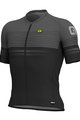 ALÉ Cyklistický dres s krátkym rukávom - SLIDE - čierna/šedá