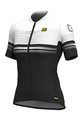 ALÉ Cyklistický dres s krátkym rukávom - SLIDE LADY - čierna/biela
