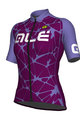 ALÉ Cyklistický dres s krátkym rukávom - CRACLE LADY - fialová