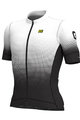 ALÉ Cyklistický dres s krátkym rukávom - DOTS - biela/čierna