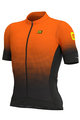 ALÉ Cyklistický dres s krátkym rukávom - DOTS - čierna/oranžová
